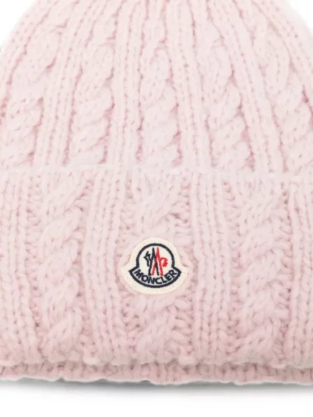 Căciulă Moncler tricotate roz