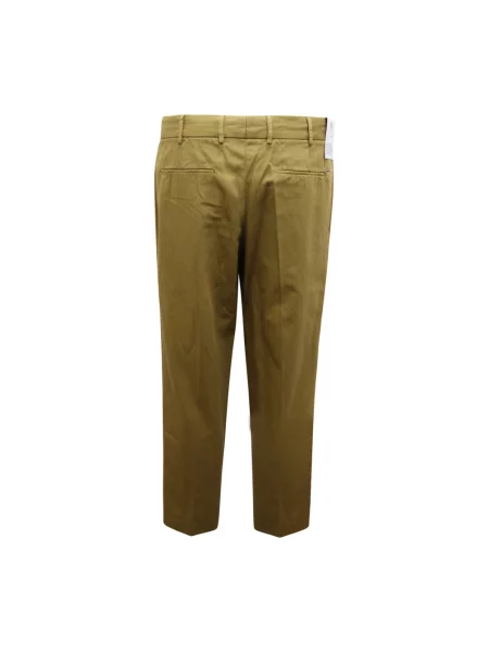 Lniane spodnie Pt01 zielone