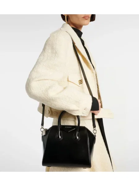 Mała mały torebka skórzana Givenchy Antigona elegancka czarna
