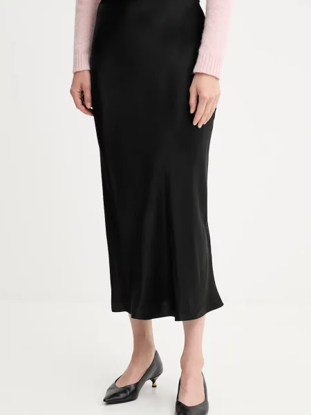 BOSS fustă maxi drept negru