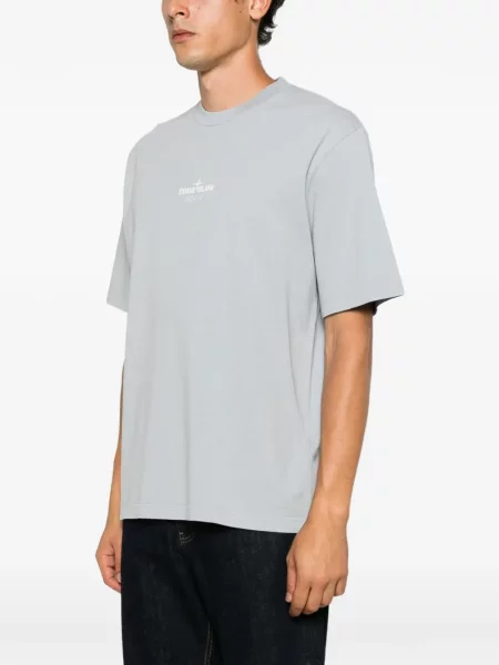 Tricou Stone Island cu strasuri gri