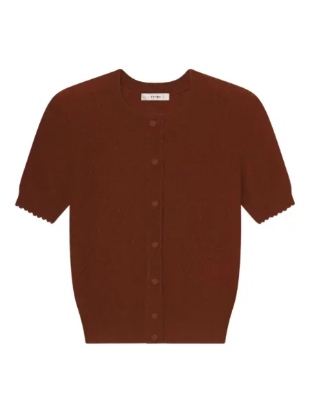 Cardigan Frame tricotate maro