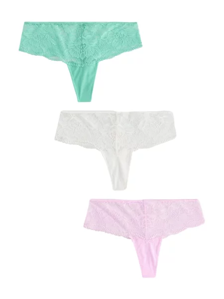 Next Tanga crem / turcoaz roz