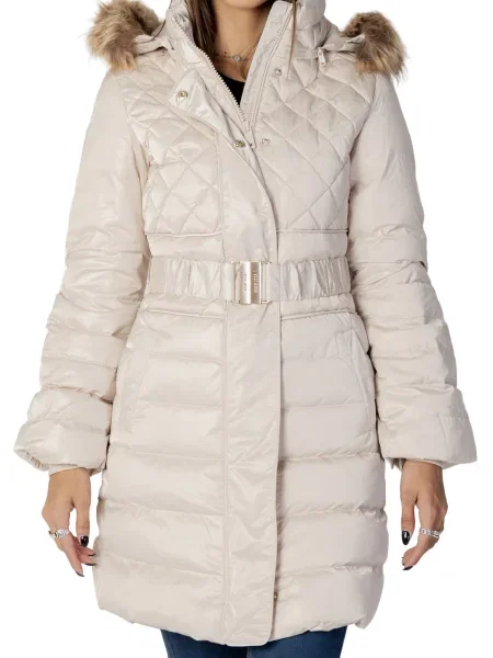 Jakna Guess s kapuco bež