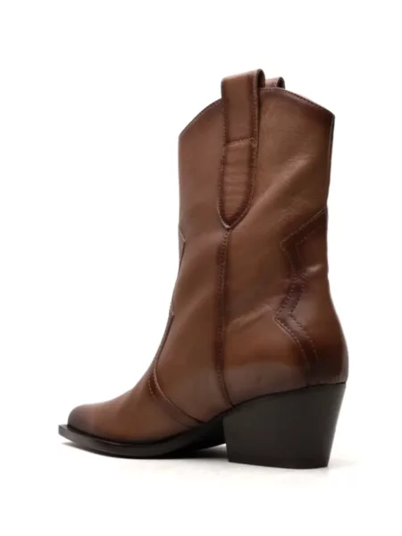 Δερμάτινα καουμπόη cowboy boots Free People καφέ