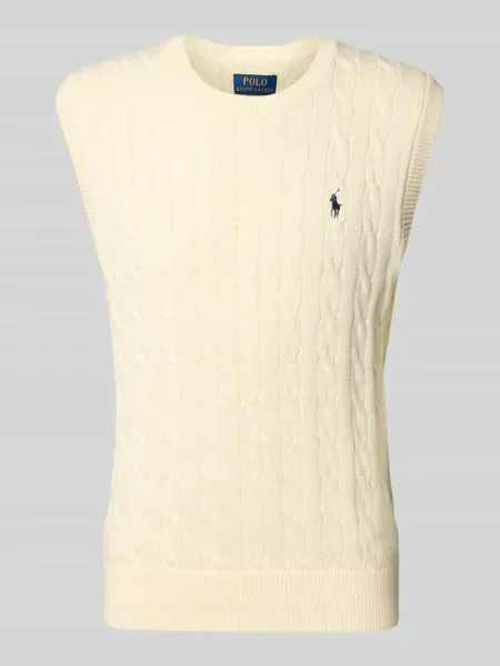 Bezrękawnik o kroju regular fit z czystej bawełny Polo Ralph Lauren beżowa