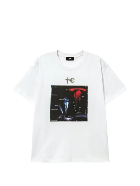 Tricou Thug Club cu imagine alb