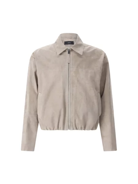 Kurtka skórzana Arma beżowa