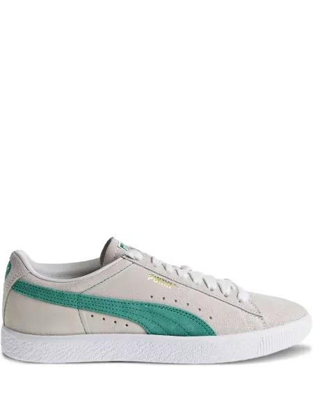 Sneakerși Puma Suede din piele de căprioară alb