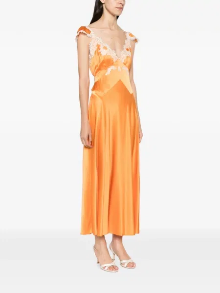 Rochie midi Dôen portocaliu