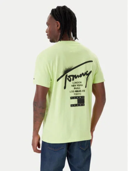 Tommy Jeans kratka majica zelena