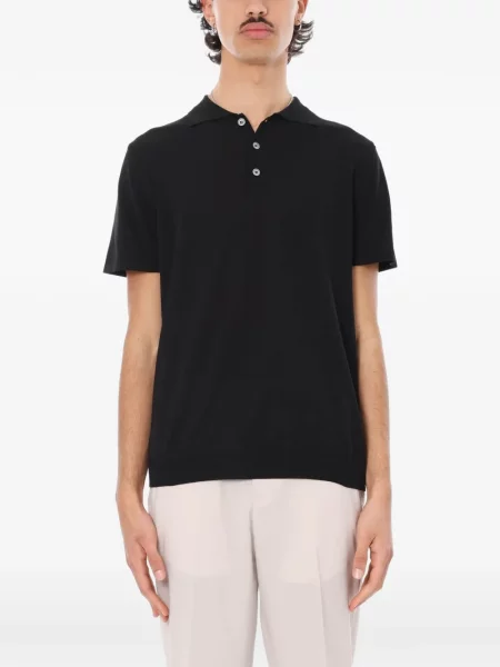 Scurt tricou polo Daniele Fiesoli negru