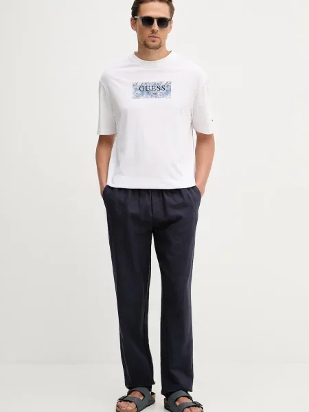 Guess t-shirt Ανδρικό λευκό