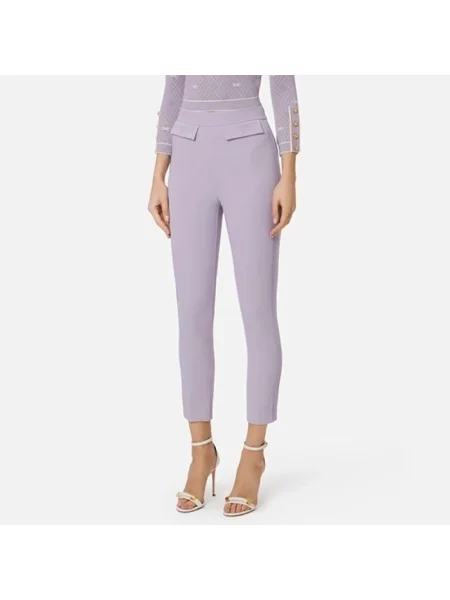 Spodnie Elisabetta Franchi fioletowe