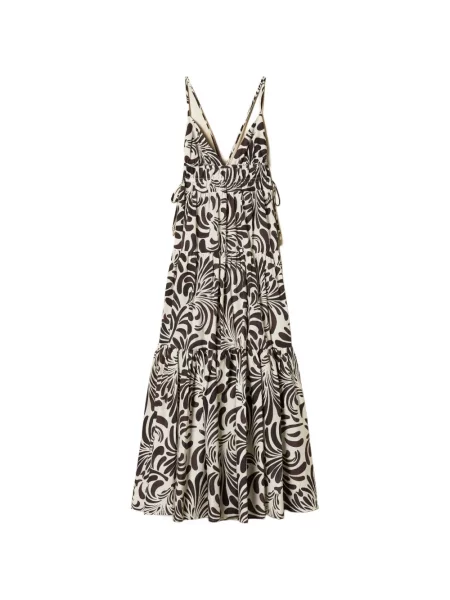Maxi rochie maxi Twinset cu imagine de costum