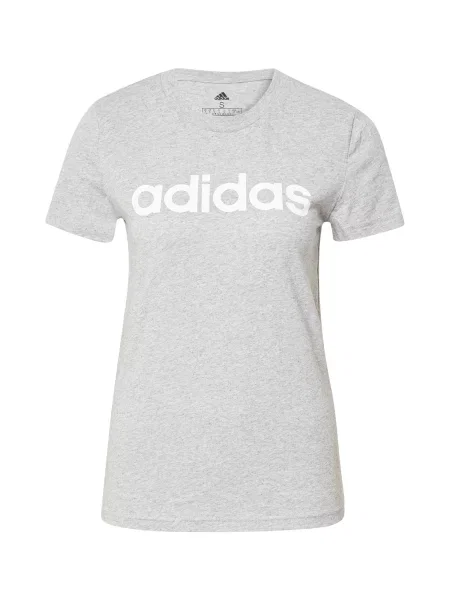 Adidas Majica Essentials Logo Slim Fit siva