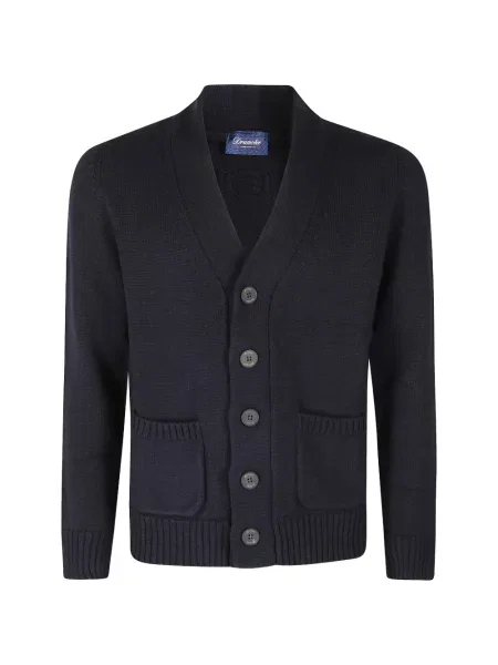 Cardigan Drumohr de lână albastru