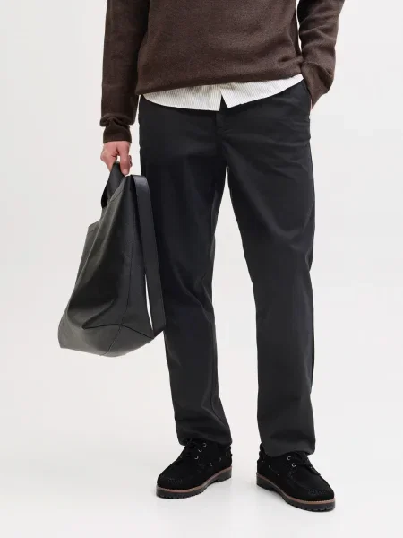 JACK & JONES Pantaloni eleganți negru