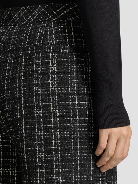 Твідові шорти Guess чорні