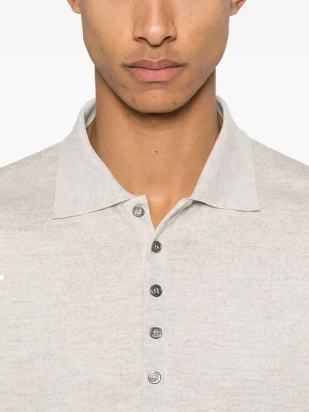 Polo Thom Browne de lână gri