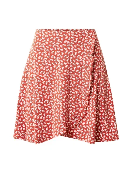 ABOUT YOU Fustă Allie roșu ruginiu alb