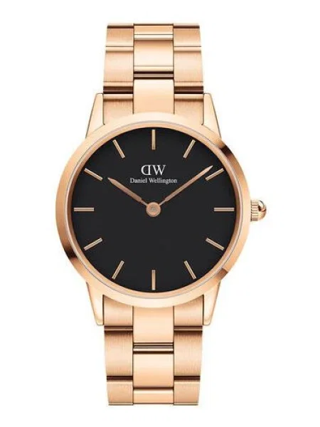 Pánske hodinky v ružovozlatej farbe Daniel Wellington Iconic Link ružová