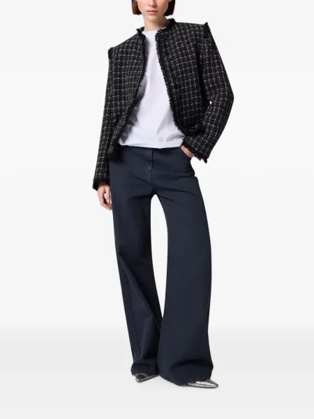 Tricou Msgm cu broderie alb