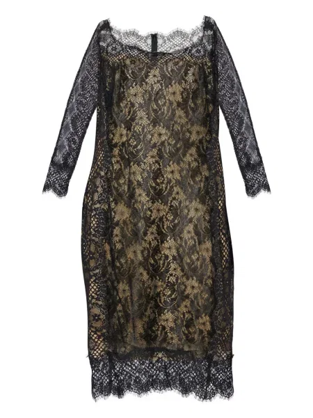 Rochie midi Tadashi Shoji din dantelă negru