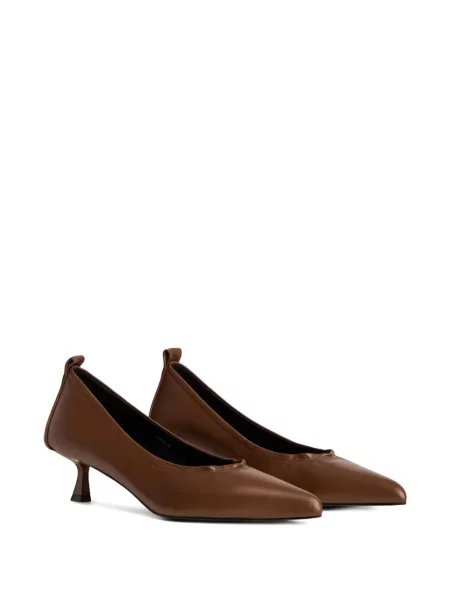Pantofi cu toc 12 Storeez din piele maro