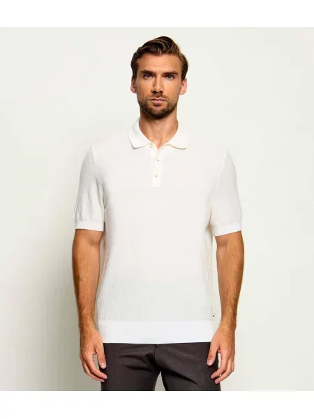 Tricou polo Boss Black negru