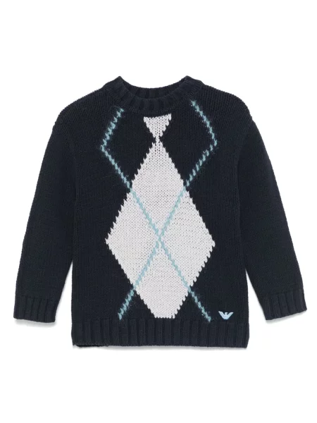 Sweter dziecięcy Emporio Armani niebieski