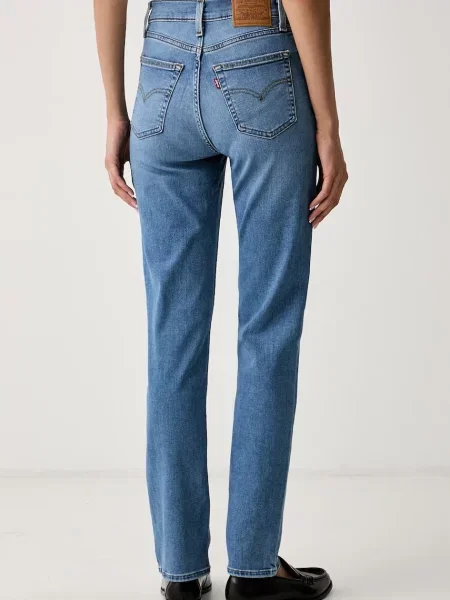 Levi's jeansy slim fit HIGH RISE SLIM niebieskie