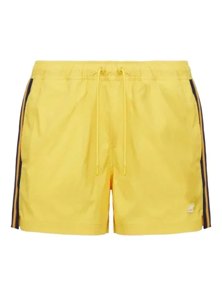 Prugaste kupaće gaće K-way žuta