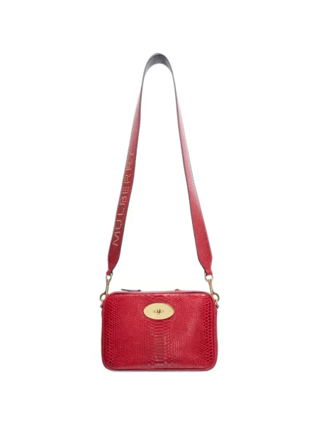 Geantă Mulberry cu model piele de șarpe roșu