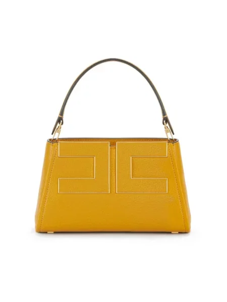 Torebka Elisabetta Franchi z logo żółta
