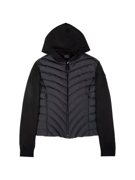 Matlasat hanorac cu glugă Moncler negru