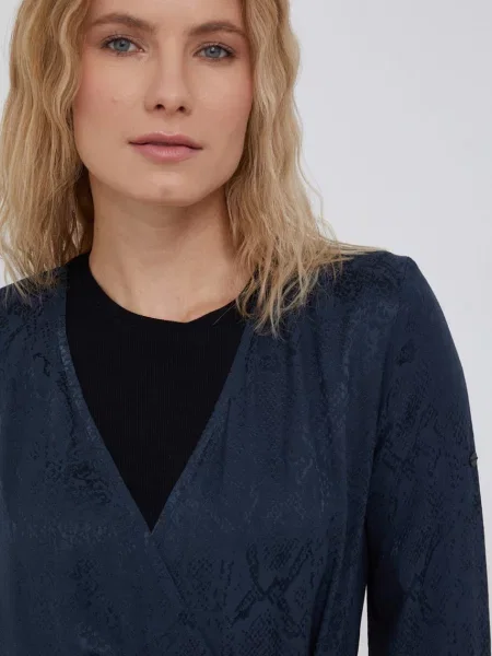 Superdry Sukienka granatowy mini rozkloszowana