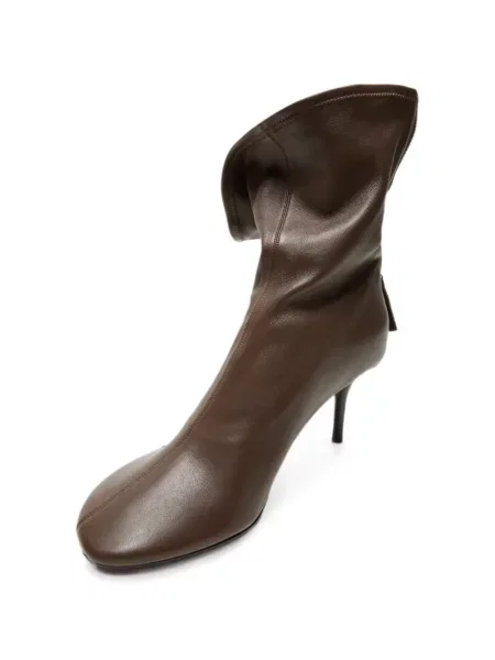 Cizme scurte Acne Studios din piele maro