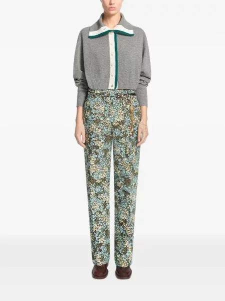 Decupat cardigan Dries Van Noten din cașmir gri