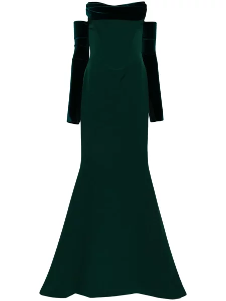 Rochie Rhea Costa din crep verde