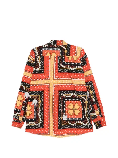 Top Alessandro Enriquez z nadrukiem w serca czerwony