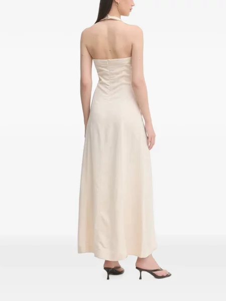 Rochie maxi Gaudi cu gât halter cu spatele deschis