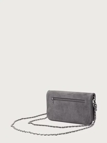Zadig&Voltaire torebka crossbody zamszowa szara