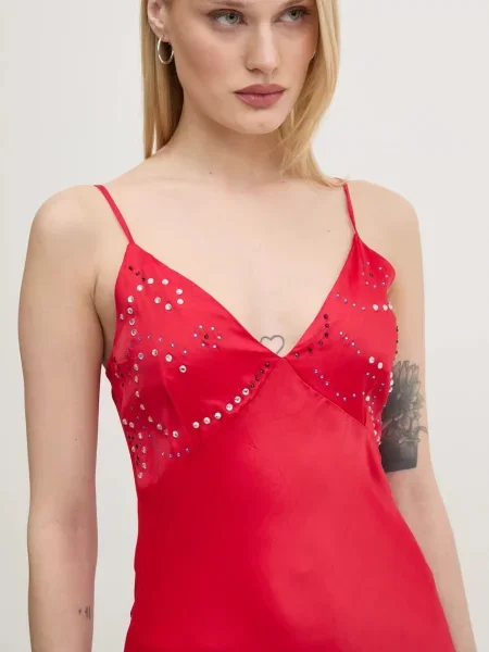 Сукня Never Fully Dressed Gem Rhea maxi пряма червоний
