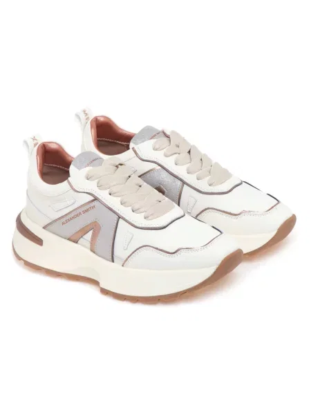 Sneakersy Alexander Smith skórzane beżowe
