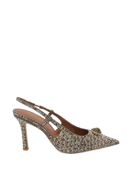 Pantofi cu toc Kurt Geiger London de cristal bej
