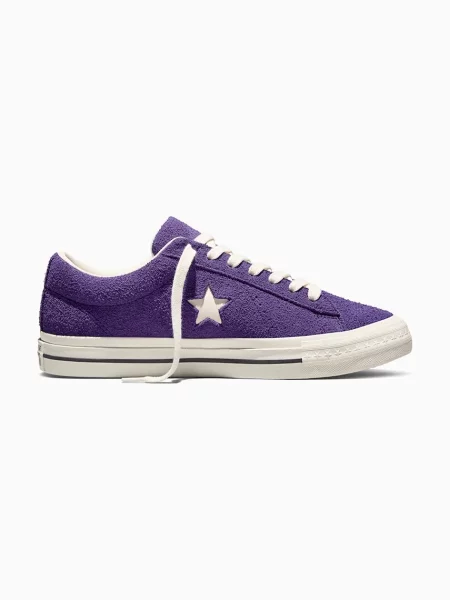 Converse sneakers din piele întoarsă One Star 95 violet
