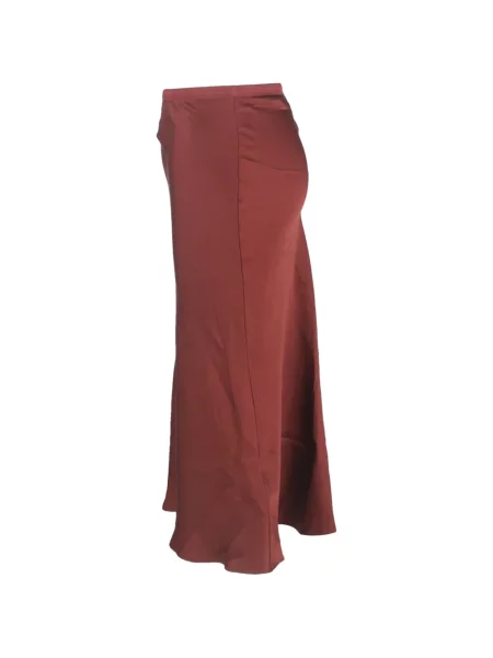 Копринена миди пола Anine Bing до коляното червено