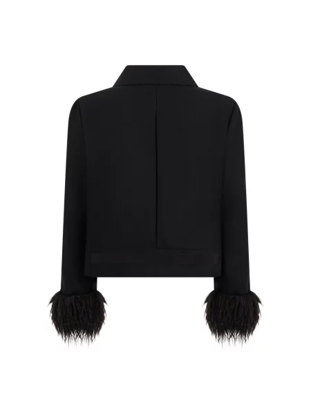 Kurtka Alberta Ferretti wełniana czarna