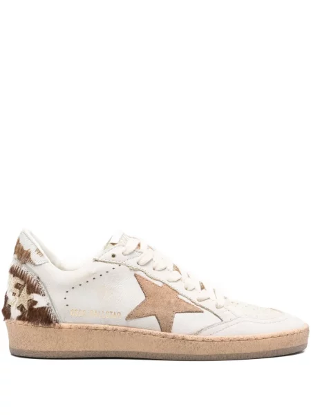 Sneakerși Golden Goose cu platformă alb